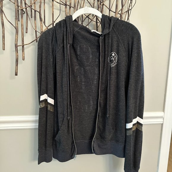 Peace Love Yoga, Grey Hoodie, Spiritual Gangster - Picture 2 of 7